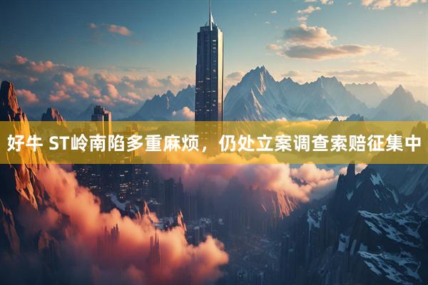 好牛 ST岭南陷多重麻烦，仍处立案调查索赔征集中